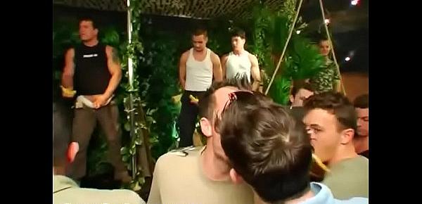  Twink chained and group fucked young gay sex xxx Dozens of studs go